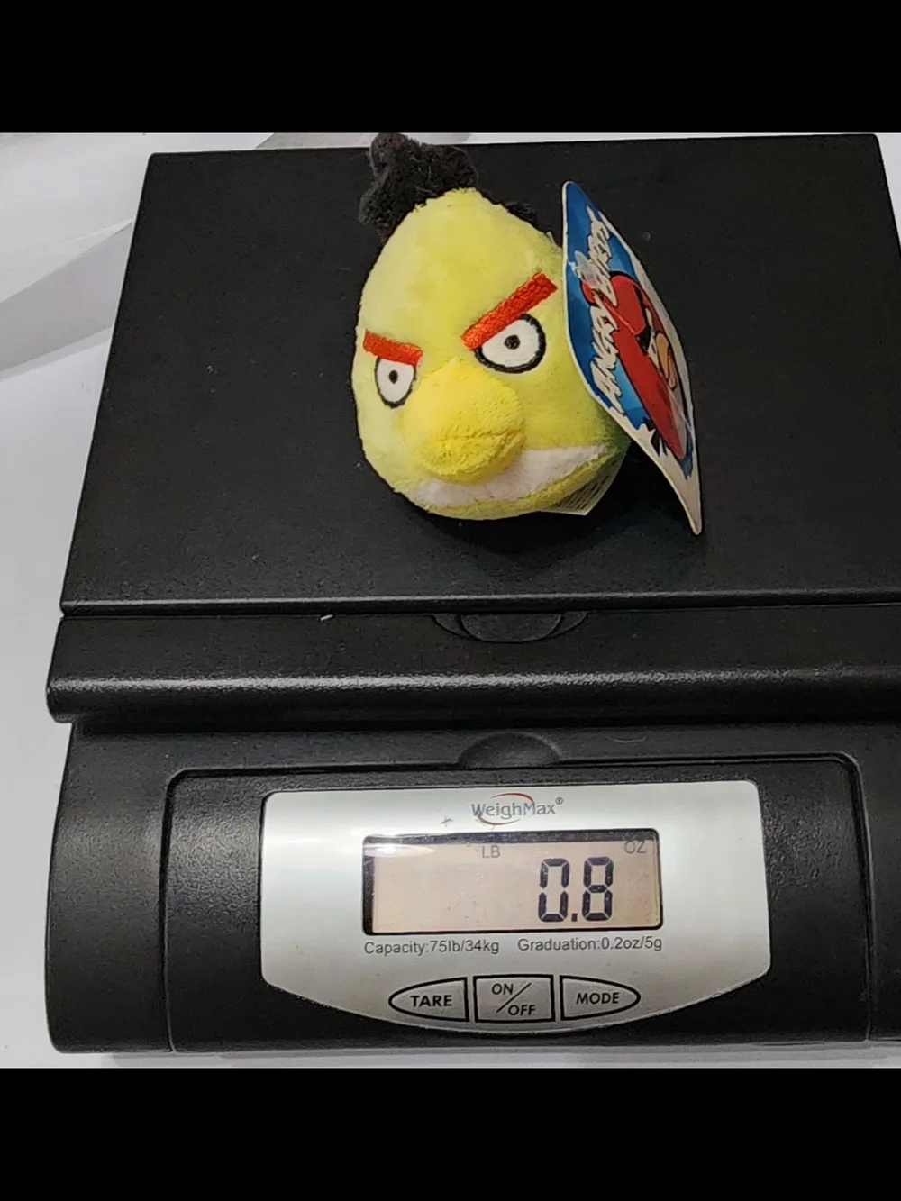 NEW NWT Angry Birds Yellow Bird Chuck Plush Backpack Clip Keychain Commonwealth